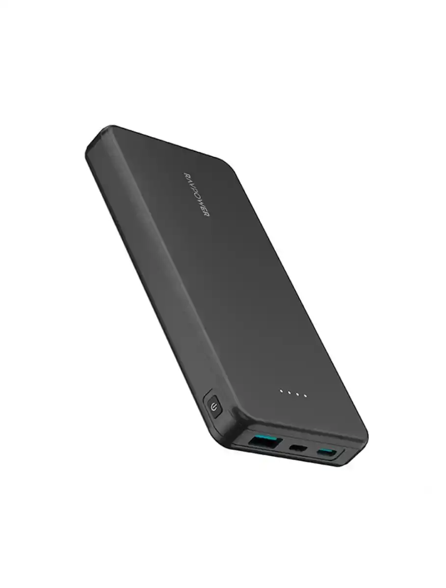 راڤ باور RP-PB1215 باور بنك 3 منافذ 10000 مللى أمبير 15 وات - أسود