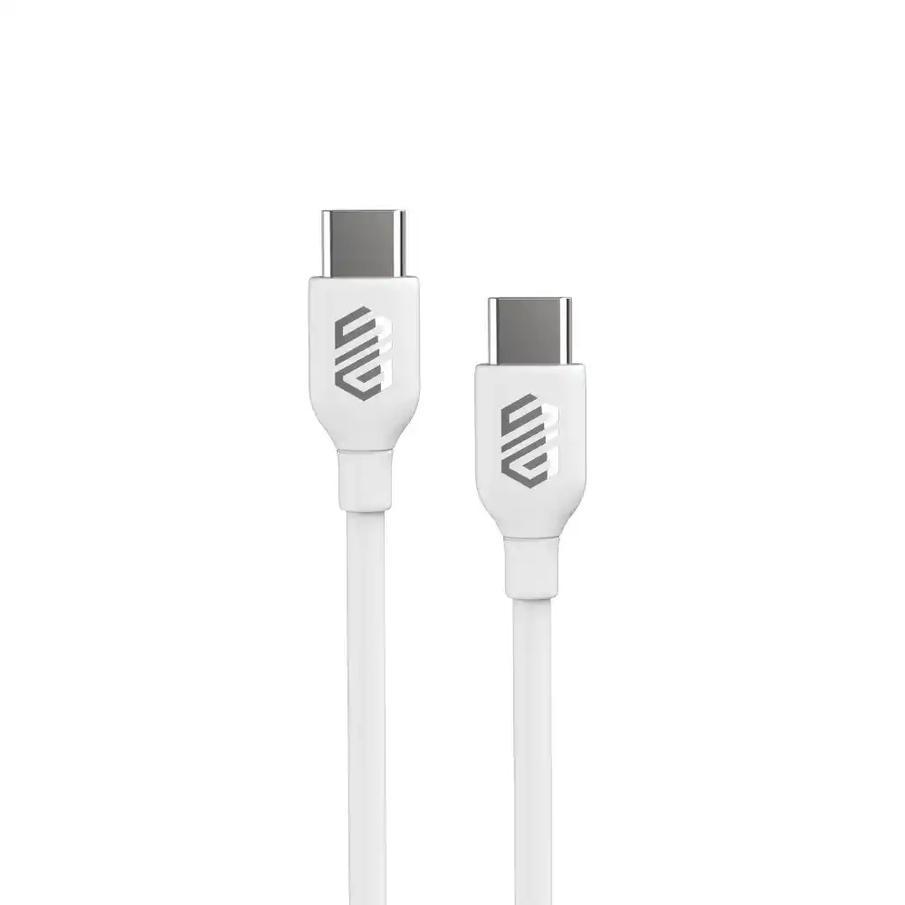 كابل Smart Gate USB-C إلى USB-C بطول 1.8 متر – Shielded – أبيض