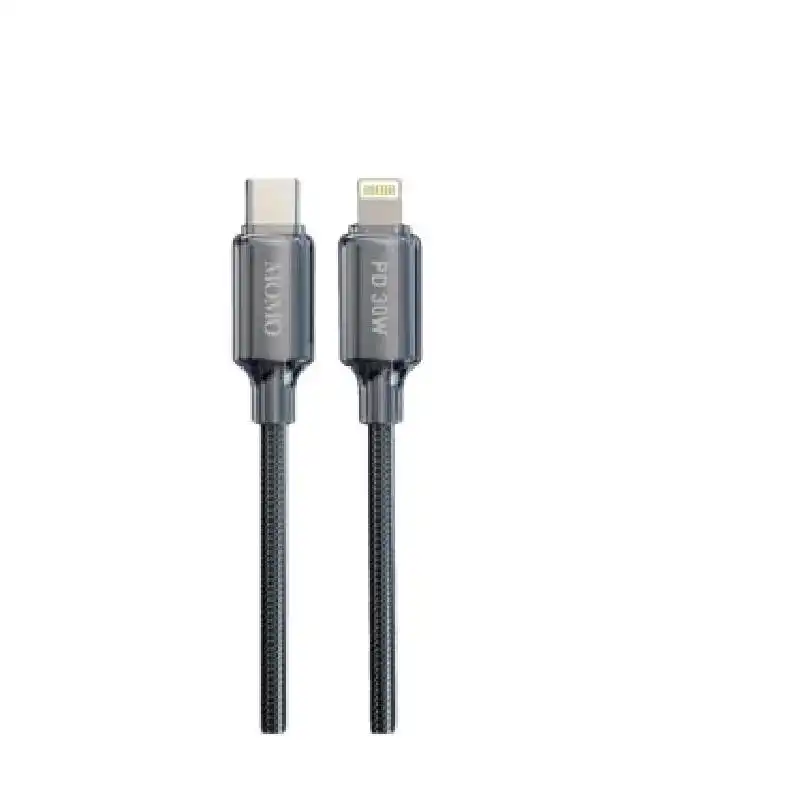 كابل MOMO Type-C إلى Lightning بطول 1.2 متر – 30 وات – MO-011018 – أسود
