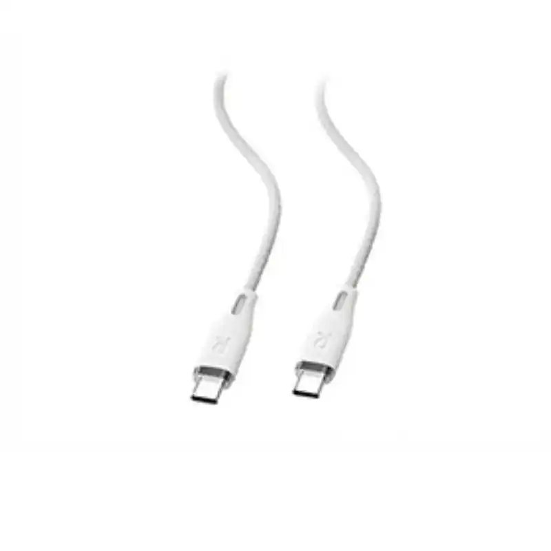 كابل RAVPower Type-C إلى Type-C نايلون 60 وات، 1.2 متر، RP-CB1037 - أبيض
