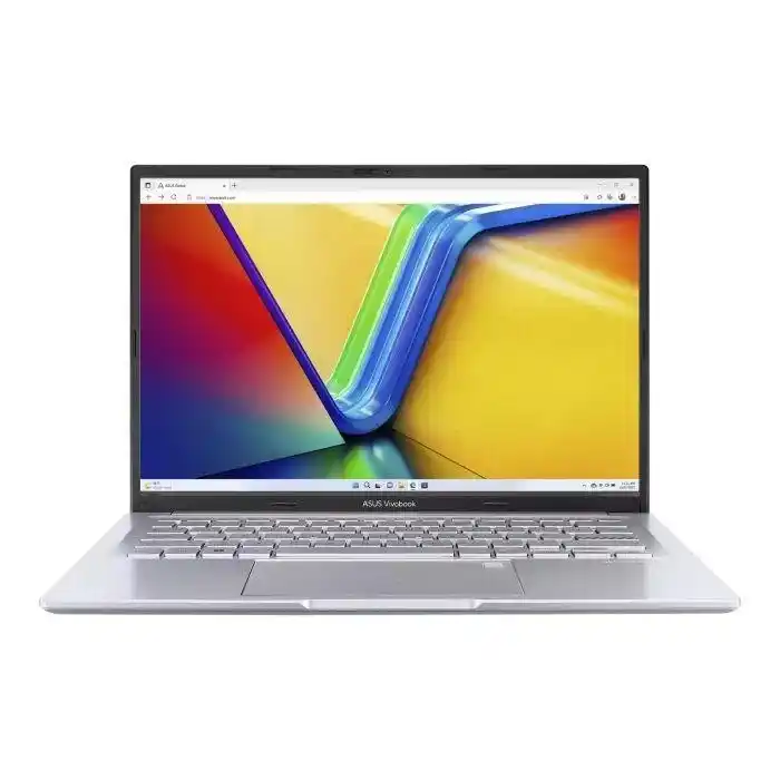 لابتوب ASUS Vivobook 14، Ryzen 5 150، رام 8GB، SSD 512GB، شاشة 14" WUXGA، Windows 11، موديل M1405NAQ-LY855W، فضي Cool Silver