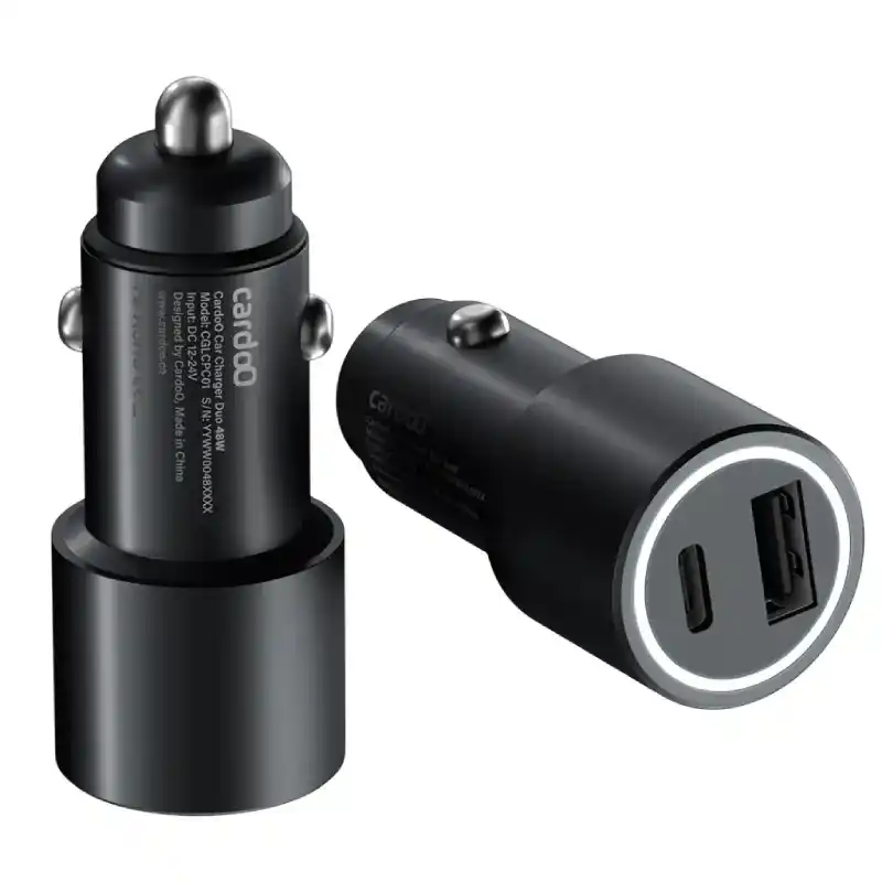 كاردو شاحن سيارة بمنفذ USB-C ومنفذ USB-A، 48 واط، CGLCPC01B