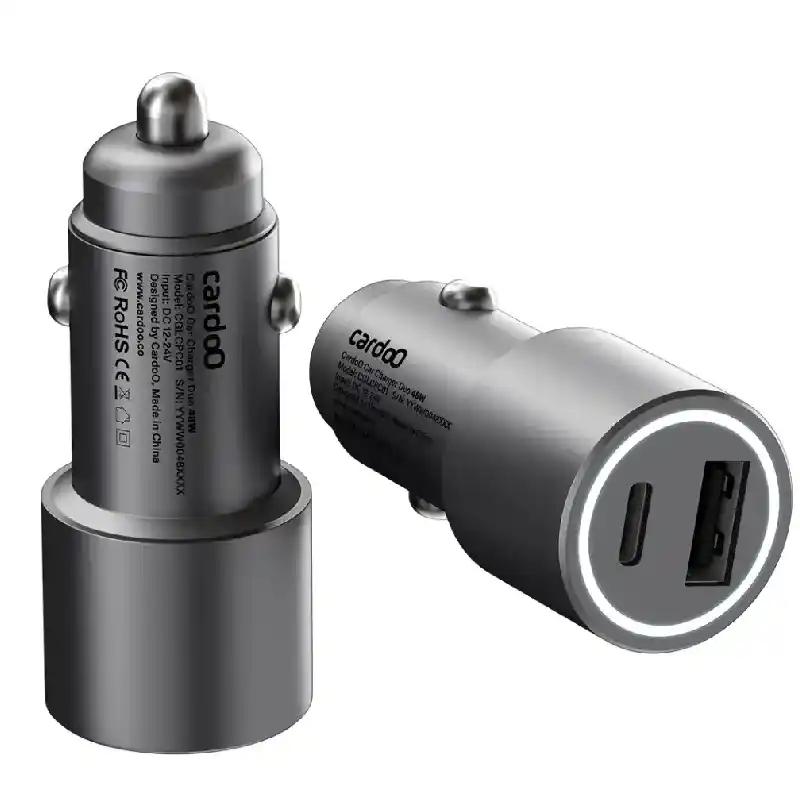 كاردو شاحن سيارة بمنفذ USB-C ومنفذ USB-A، 48 واط، CGLCPC01S
