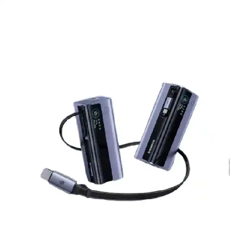 باور بانك Baseus، سعة 20000mAh، شحن سريع 145W مع كابل USB-C مدمج، موديل FGR11، أسود