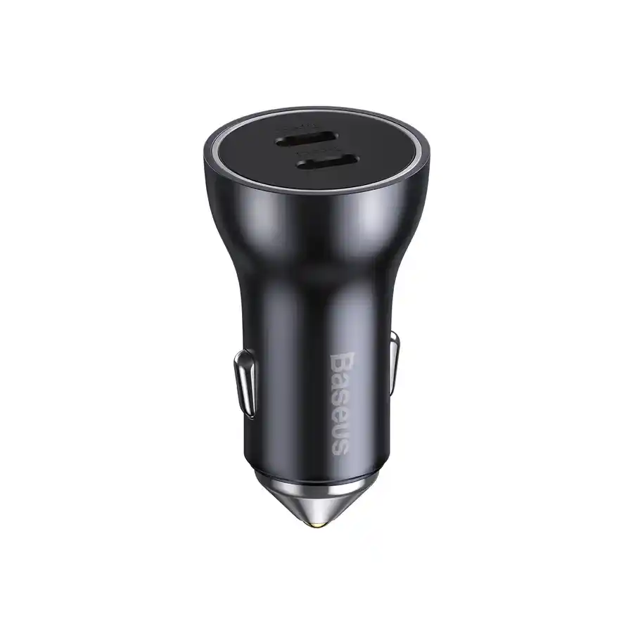 شاحن سيارة Baseus USB-C بقدرة 60 واط، أسود
