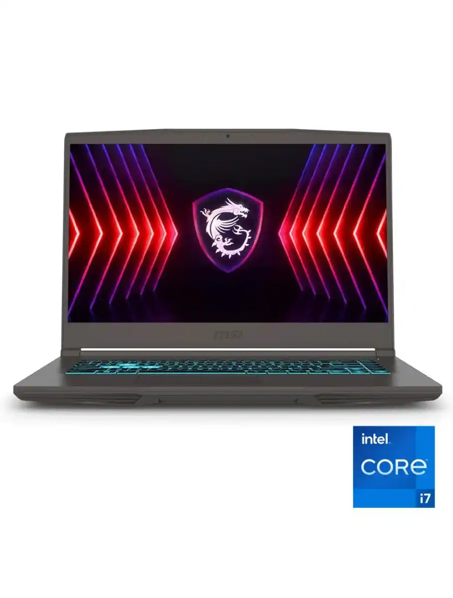 لابتوب MSI Thin 15 للألعاب بمعالج Intel Core i7-13620H، ذاكرة 16GB DDR4، SSD سعة 512GB، كارت شاشة NVIDIA GeForce RTX 3050 سعة 4GB، شاشة 15.6 بوصة FHD بتردد 144Hz، DOS – رمادي  (Thin 15 B13UC)