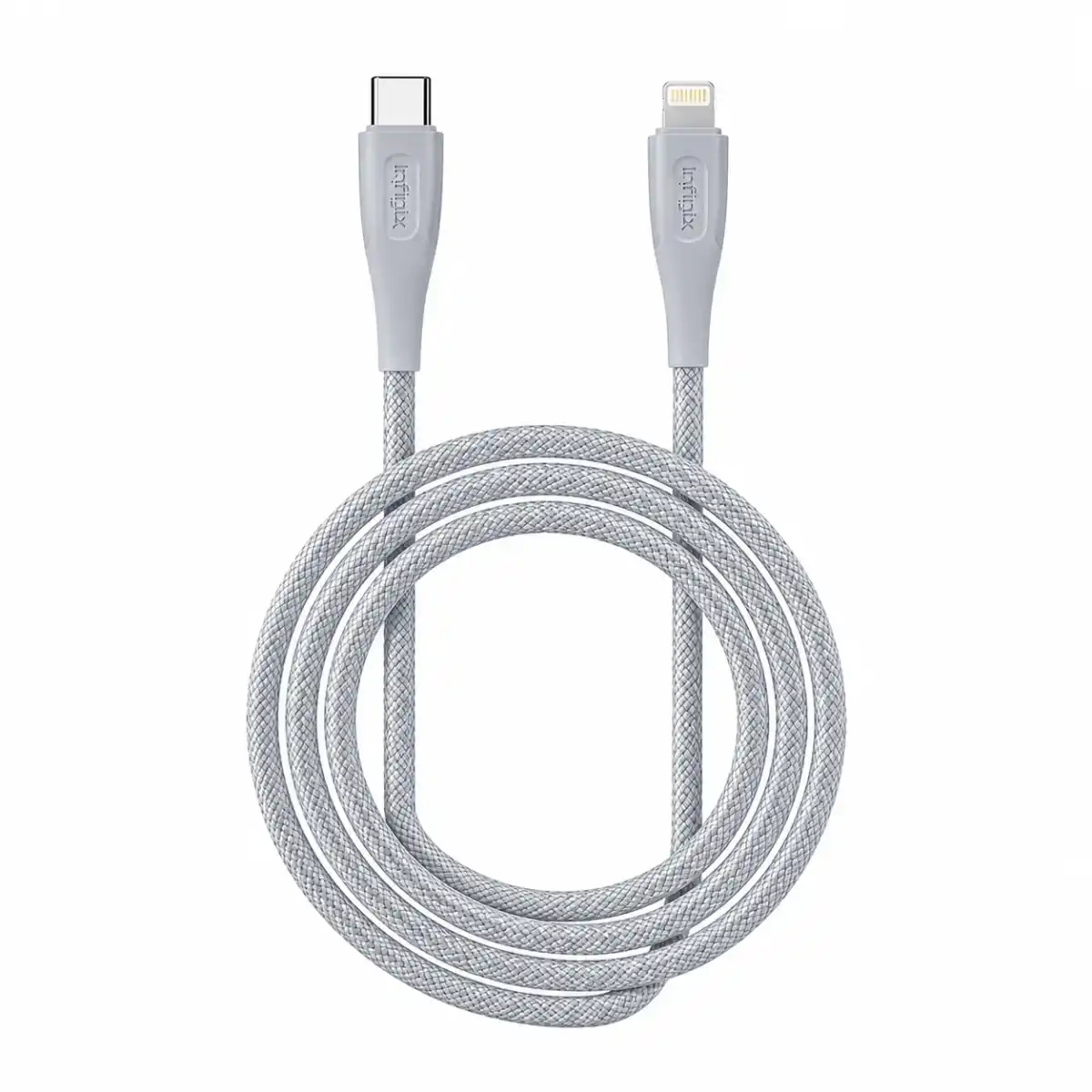كابل Infinix USB Type-C إلى Lightning بقدرة 2.4 أمبير (XDC122)  – رمادي