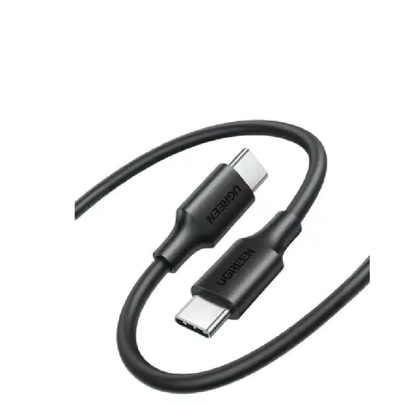 كابل UGREEN Type-C إلى Type-C، شحن سريع 60W PD، أسود