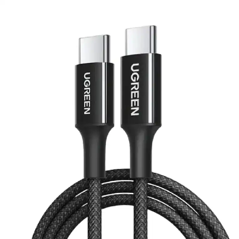 كابل UGREEN USB-C إلى USB-C PD بقدرة 100 واط وطول 1 متر , 65249 – أسود