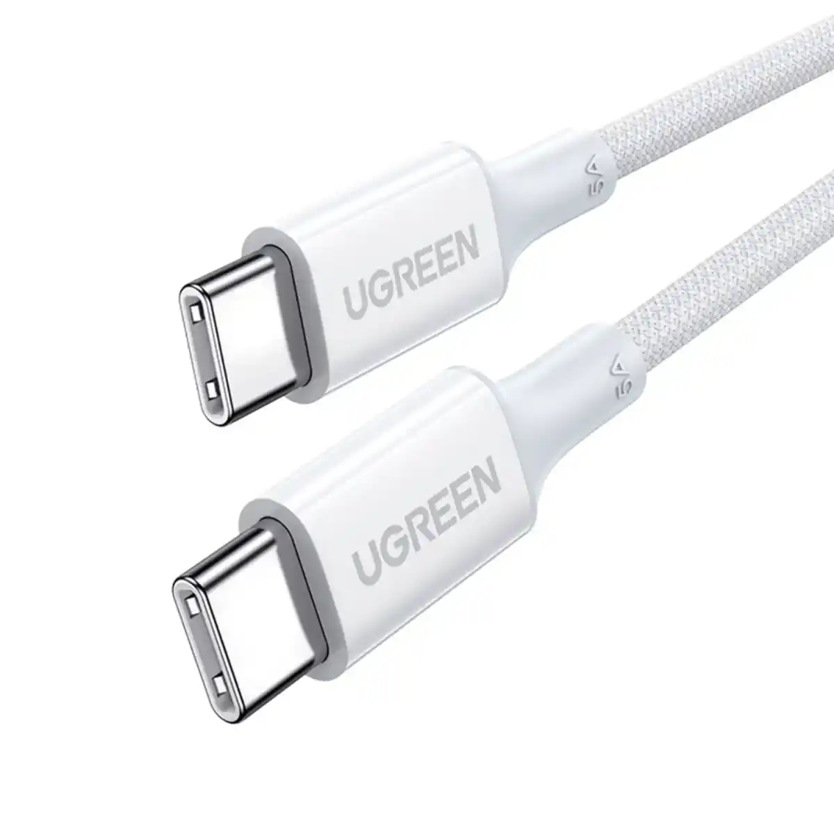 كابل UGREEN USB-C إلى USB-C PD بقدرة 100 واط وطول 1 متر – أبيض – US557