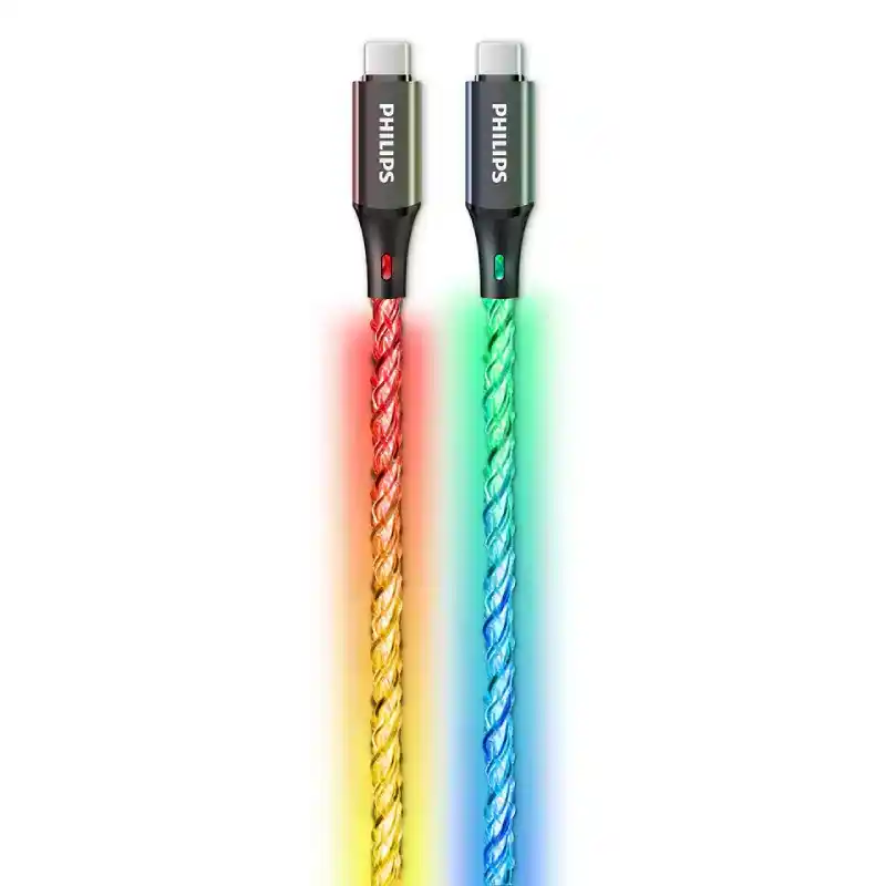 فيليبس كابل USB-C إلى USB-C 60w ,1M ,DLC5130C - اسود