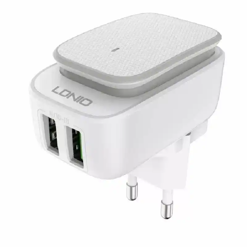 شاحن حائط LDNIO A2205 Micro بقدرة 12 واط - ابيض