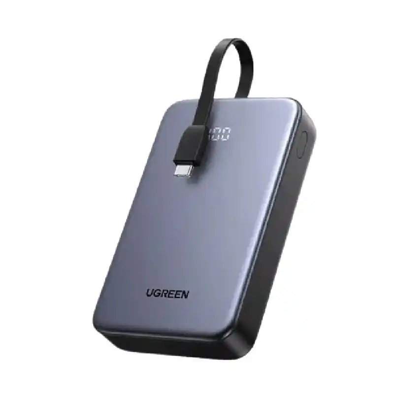 باور بانك UGREEN بسعة 20000 مللي أمبير مع كابل USB-C مدمج، P505
