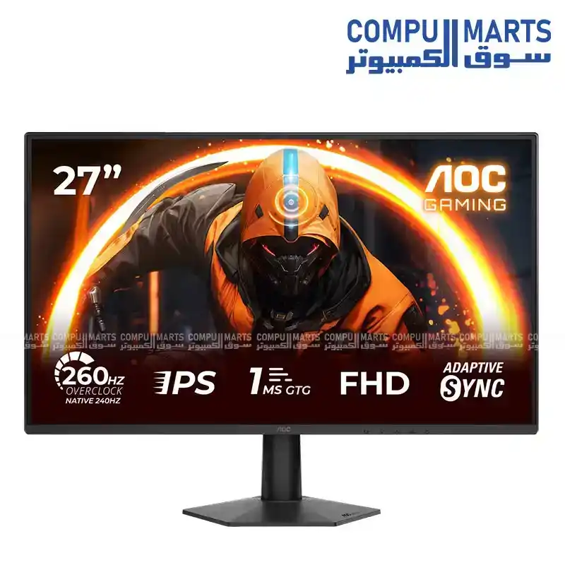 AOC 27G50Z 27 Inch FHD Fast IPS Gaming Monitor - 260Hz OC, 1ms GtG, HDR10, Adaptive Sync, DisplayPort 1.4