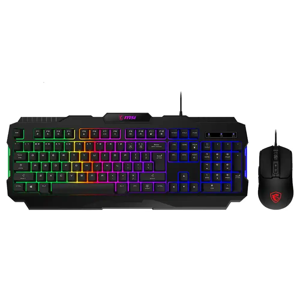 كيبورد + ماوس ام اس اى سلكي RGB جيمنج كومبو إنجليزي Forge GK100