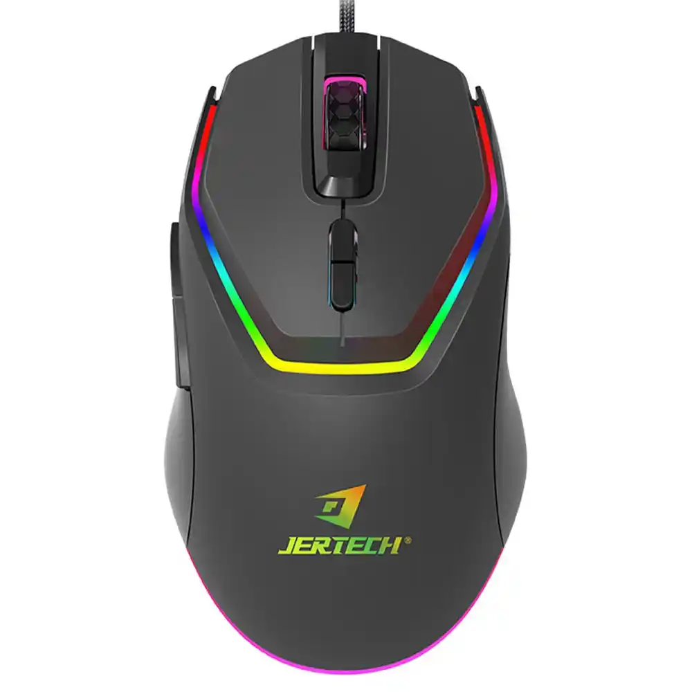 ماوس جيرتك سلكي RGB جيمنج 3600 نقطة في البوصة REACTOR XP16 - أسود