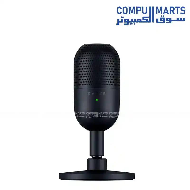 Razer Seiren V3 Mini Ultra Compact USB Microphone – 24-bit, 96 kHz, Supercardioid Condenser Capsule, USB Type-A to Type-C