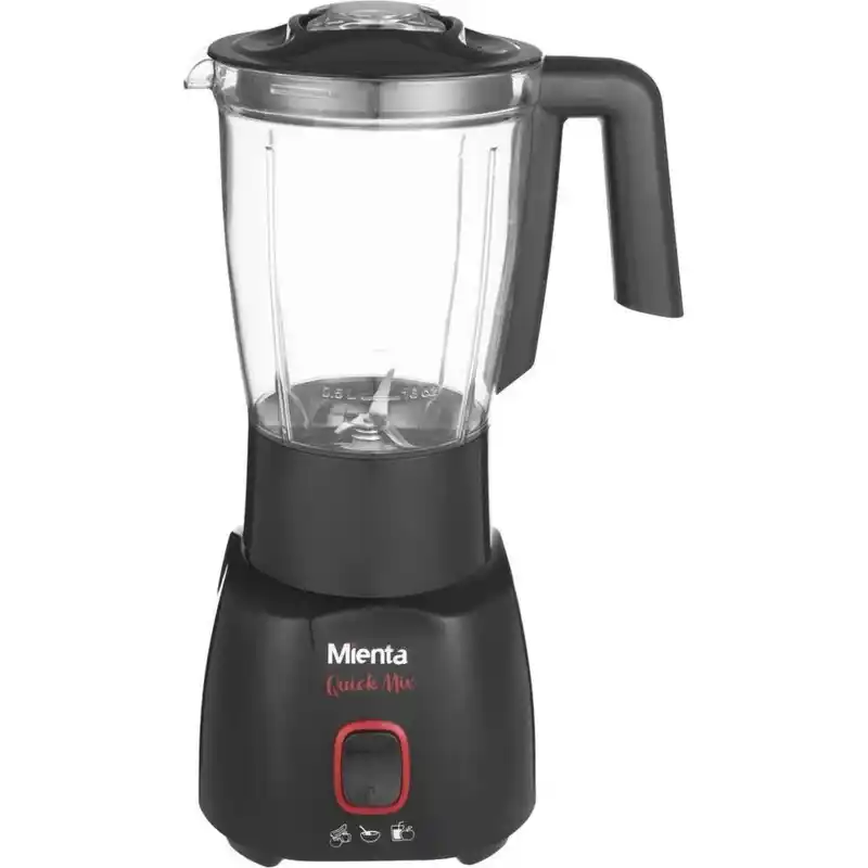 خلاط كهربائي ميانتا، 1.75 لتر، 2 مطحنة، 600 وات،اسود- BL1281G