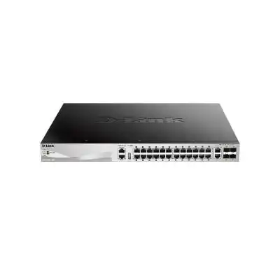D-Link Managed L3 Lite Stackable Switch DGS-3130-30S 30 Port 1G SFP + 10G SFP+ 24 SFP + 4 10G SFP+ 168 Gbps Rack