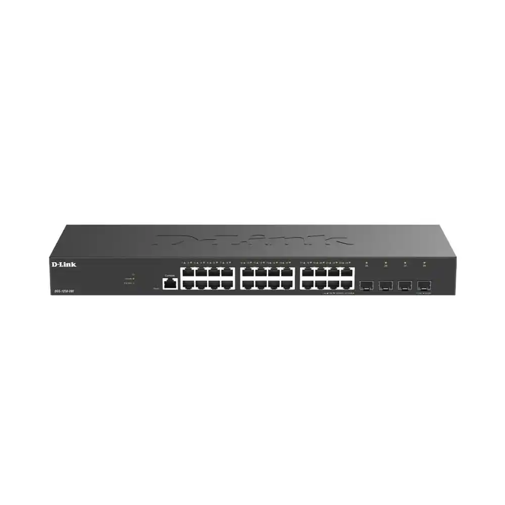 D-Link Smart DGS-1250-28XMP 28 Port 10/100/1000 + 10G SFP+ PoE 4 SFP+ 128 Gbps Rack