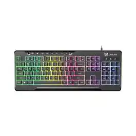 لوحة مفاتيح ألعاب Onikuma G32 Membrane RGB كاملة الحجم سلكية سوداء
