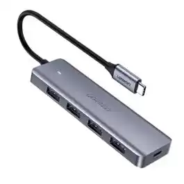 هاب يوجرين Type-c الى 4 منافذ USB 3.0 سيلفر -CM219