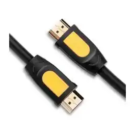 كابل فيديو UGREEN HD101 HDMI لـ HDMI 10m (اصفر/اسود)