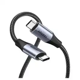 كابل UGREEN USB-C إلى USB-C بقدرة 240 واط بتقنية الشحن السريع PD، طوله 1 متر رمادي