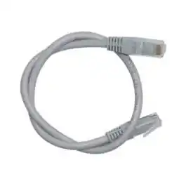كابل شبكة D-Link UTP Cat6 بطول 1 متر 24AWG مجدول PVC RJ45 مطلي بالذهب بسرعة 1 جيجابت/ثانية - رمادي