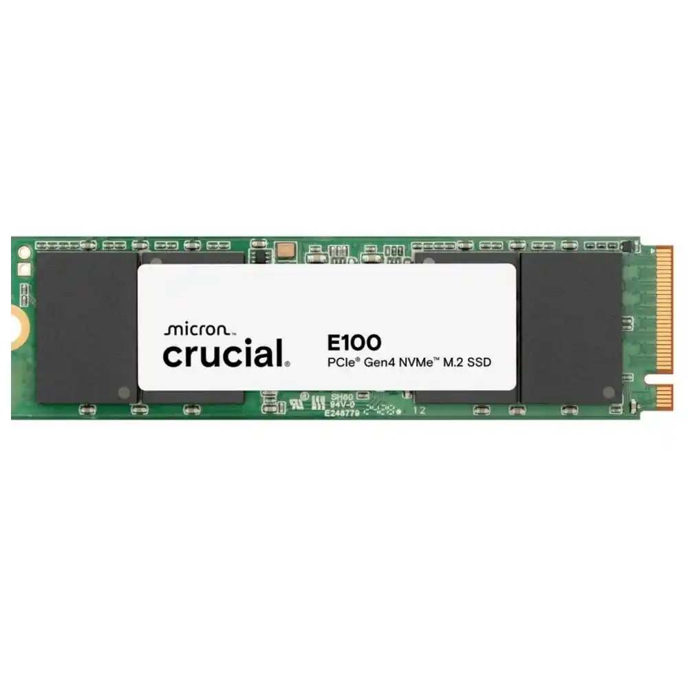 قرص SSD داخلي عالي السرعة Crucial E100 بسعة 2 تيرابايت بتقنية M.2 NVMe الجيل الرابع (Gen4)