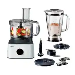 محضر طعام براون 2.1 لتر 750 واط ابيض - FP0145WH
