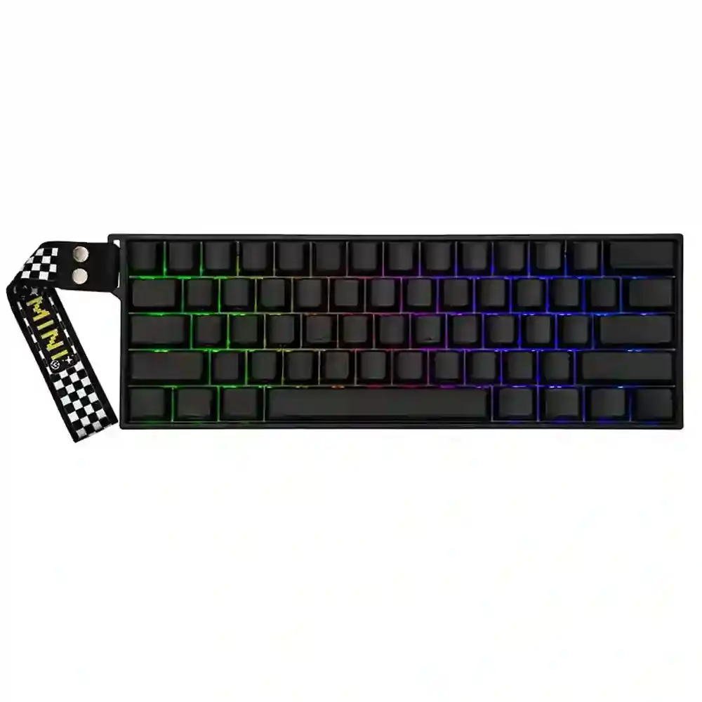 كيبورد أولا سلكي و لاسلكي بلوتوث ثلاثي الوضع قابل للشحن RGB جيمنج إنجليزي وعربي Mini60 HE Pro