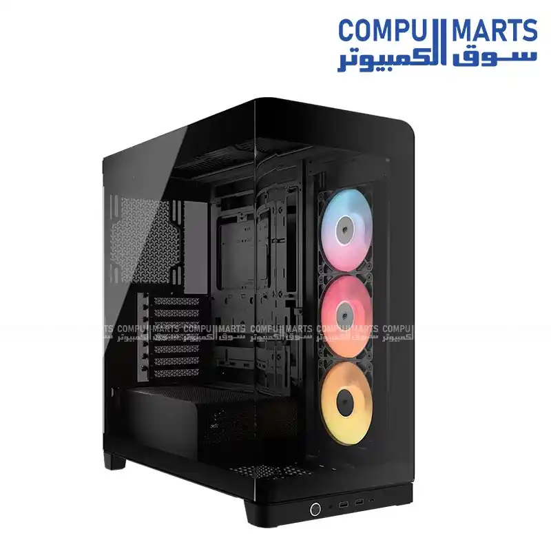 Corsair FRAME 4500X RS-R ARGB Mid-Tower PC Case Panoramic Tempered Glass 3x ARGB Fans Dual 360mm Radiator ATX E-ATX