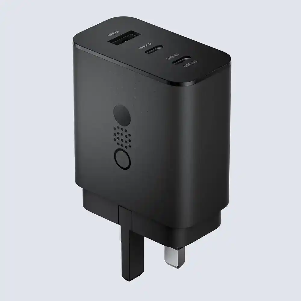شاحن ناثينج CMF باور 65 واط GaN بثلاثة منافذ (منفذا USB-C ومنفذ USB-A)