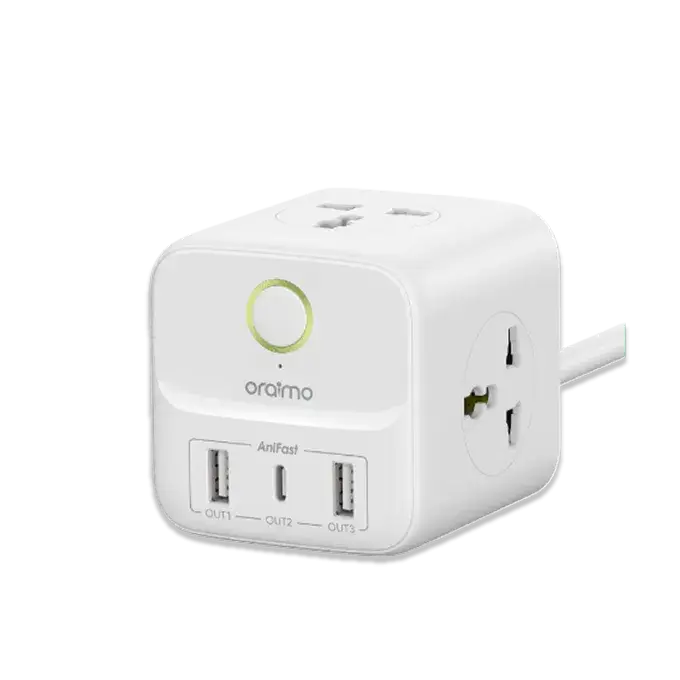 PowerHub 2 مشترك كهرباء  مكعب   6 في 1 بطول 1.5 متر