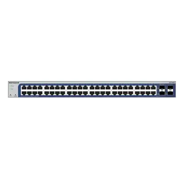 نت جير GS748T سويتش سمارت مزود بـ 48 منفذ جيجابت مع 4 منافذ SFP