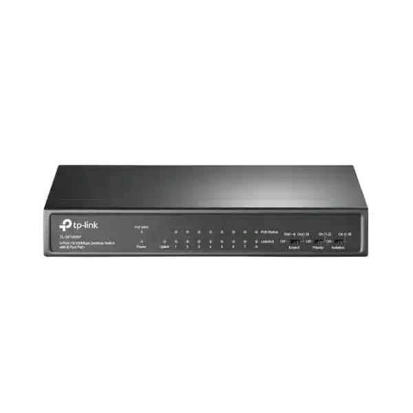 تي بي لينك TL-SF1009P سويتش PoE+، مزود بـ9 منفذ بسرعة 10/100 ميجابايت في الثانية