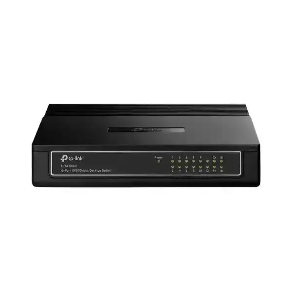 تي بي لينك TL-SF1016D سويتش مزود بـ16 منفذ ايثرنت بسرعة 10/100 ميجابايت في الثانية