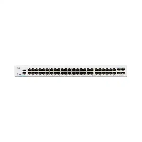 سيسكو CBS350-48T-4G سويتش Managed، مزود بـ48 منفذ جيجابايت ايثرنت + 4 منافذ SFP