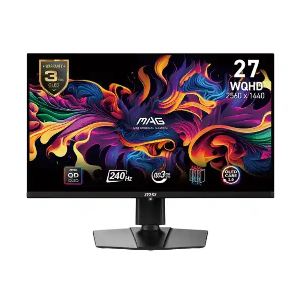 ام اس اي MAG 271QPX QD-OLED E2 شاشة جيمنج 27 بوصة QHD بدقة 240 هرتز