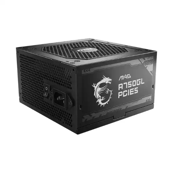ام اس اي ماج A750GL PCIE5 بقوة 750 واط 80 بلس جولد باور سبلاي