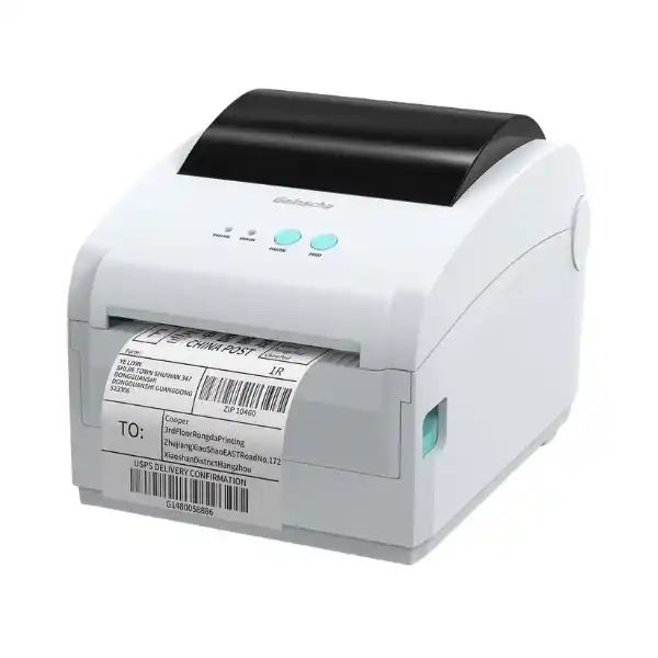 جاينشا GS-2408DC طابعة باركود حرارية - ابيض