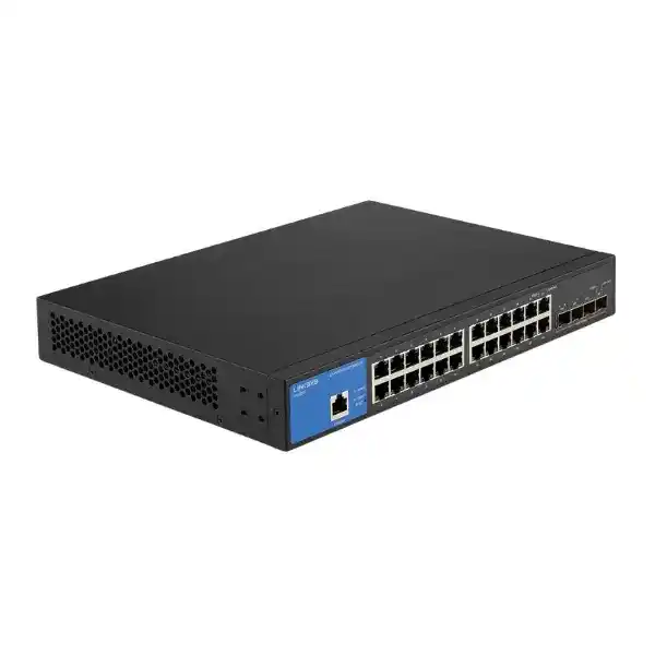 لينكسيس LGS328C سويتش، مزود بـ24 منفذ جيجابايت ايثرنت + 4 منافذ SFP+