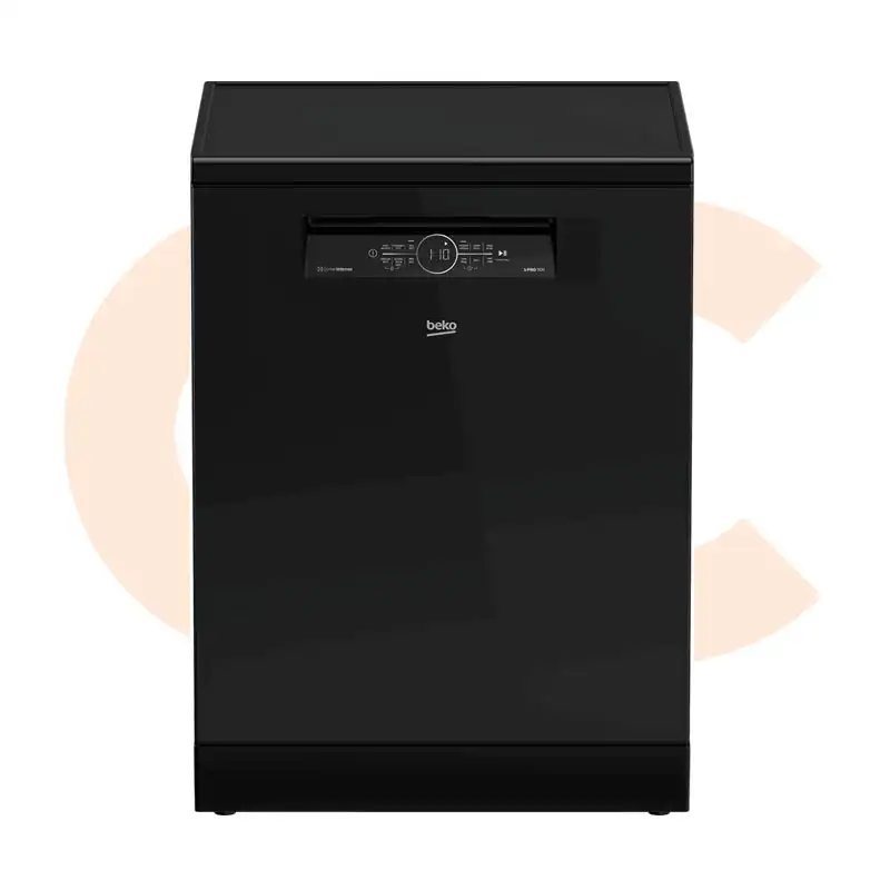 Best-Selling غسالة اطباق بيكو 15فرد 6 برامج 60سم تعقيم اسود زجاج انفرتر موديل BDFN36531GB | Available Now at EHAB Center Home Appliances