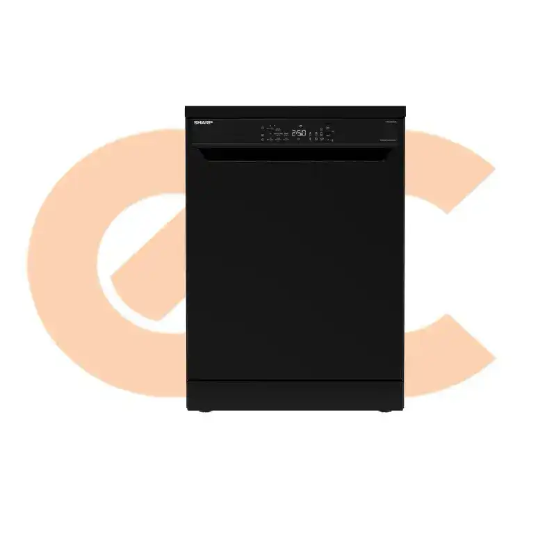 Best-Selling غسالة اطباق شارب 15 فرد 8 برنامج انفرتر ديجتال اسود QW-V815A-BK | Available Now at EHAB Center Home Appliances