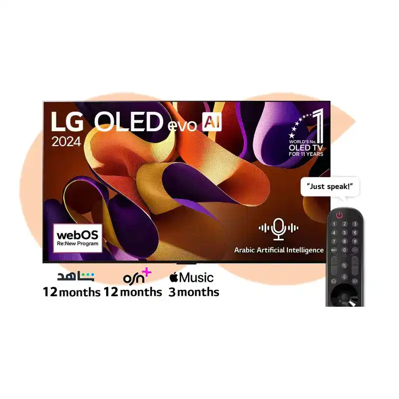 Best-Selling شاشة تلفزيون سمارت ال جى 77بوصه evo 4K Smart TV G4 Series | Available Now at EHAB Center Home Appliances