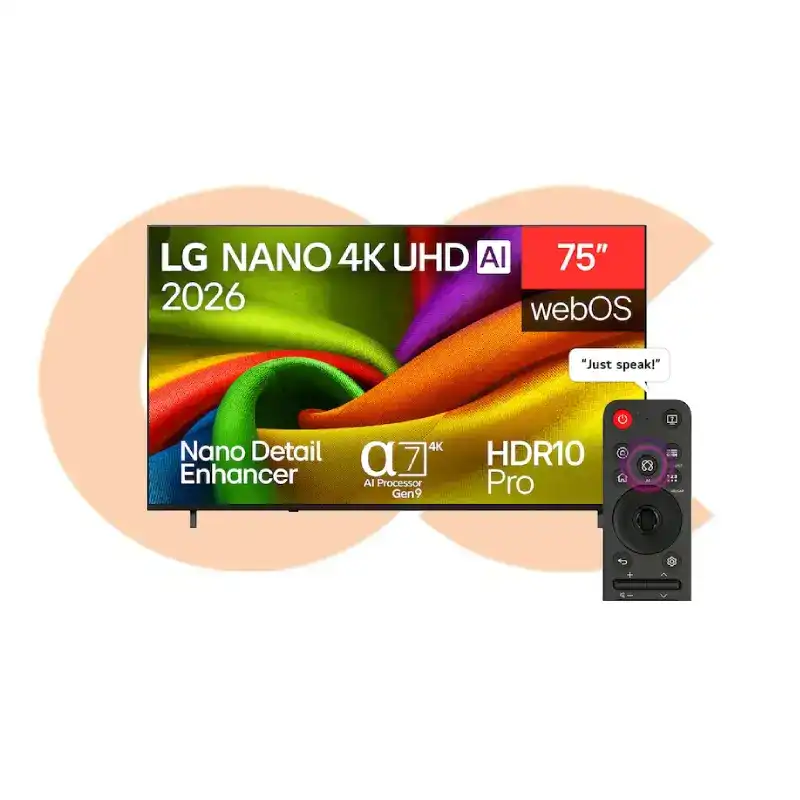 Best-Selling شاشة إل جي NANO 4K UHD AI NU85 سمارت، 75 بوصة – موديل 75NU850B6LA | Available Now at EHAB Center Home Appliances