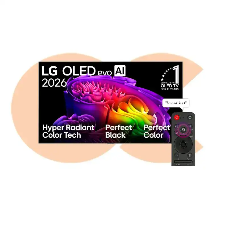Best-Selling شاشة إل جي OLED evo AI G6 4K سمارت، 83 بوصة – موديل OLED83G66LW | Available Now at EHAB Center Home Appliances