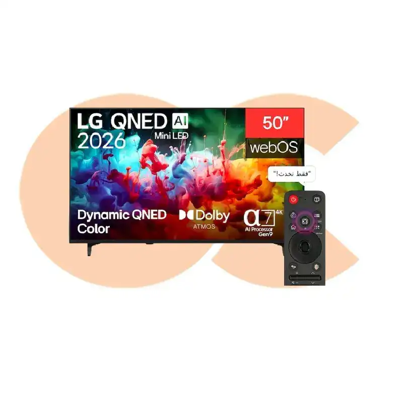 Best-Selling شاشة إل جي QNED AI QNED70 Mini LED 4K سمارت 50 بوصة – موديل 50QNED70B6T | Available Now at EHAB Center Home Appliances