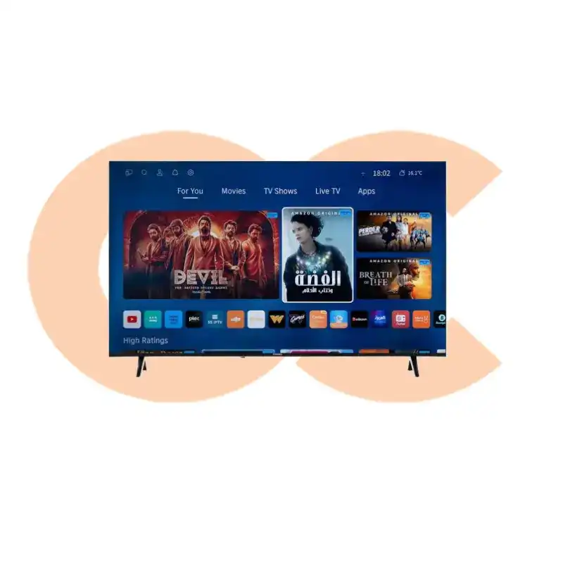 Best-Selling تلفزيون TORNADO 4K Smart بدون إطار DLED مقاس 58 بوصة 58US4600E | Available Now at EHAB Center Home Appliances